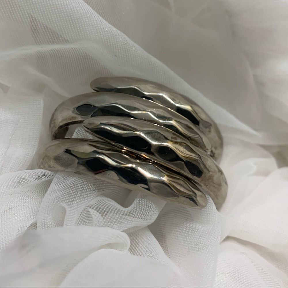 Estate Purchase Vintage Silver Spring Bracelet